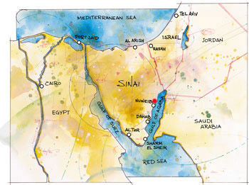 Karte Sinai